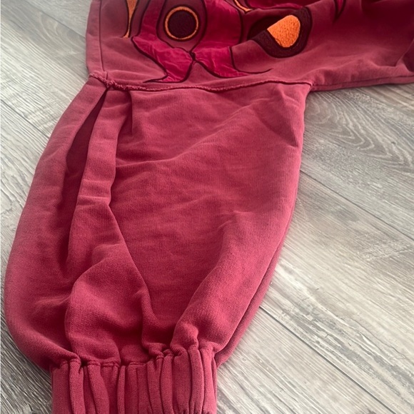 Anthropologie Pink and Orange Graphic Crop Top - Picture 6 of 13